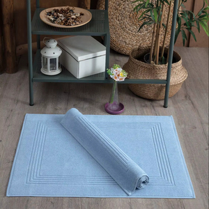 Alfombra de baño Jacquard Terry 50*70cm suave hilo doble algodón alta absorción tendencia colores decorativos Sevim diseño 700 GSM - Product Image 1