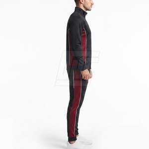 Ensemble de survêtement de course professionnel pour hommes, veste de sport respirante, pantalon assorti, vêtements d'entraînement légers pour le fitness - Product Image 3