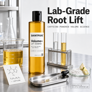 Champú Voluminizador con Cafeína OEM para Cabello Dañado, Fino y Plano, con Efecto Lifting en la Raíz, 300ml, Venta al Por Mayor, Marca Privada, Personalizado para Salón - Product Image 4