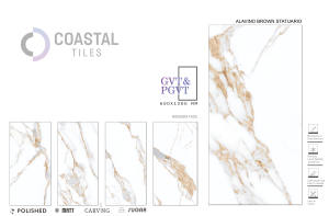 Moderno Rio Alavino Beige Statuario Diseño Azulejos de porcelana Disponible en 600x1200 Tamaño Acabado brillante para paredes y pisos - Product Image 5