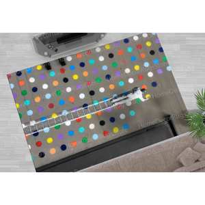 <b>Painting</b> Rugs Printed Rug - Banksy Colorful Dot Painter Design,Luxury Velvet Rug - Product Image 5