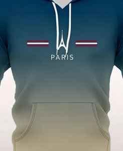 Sweat à capuche pour homme de qualité supérieure, ultra confortable et douillet, 100% coton, uni, teint et brodé avec impression numérique pour l'hiver - Product Image 4