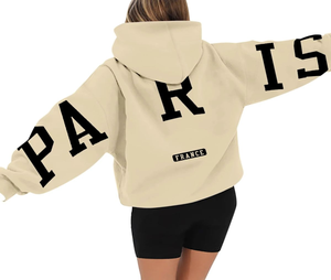 Pro estilo personalizado transpirable ecológico 100% algodón francés Terry Fleece Varsity sudadera bordado letras invierno otoño - Product Image 5