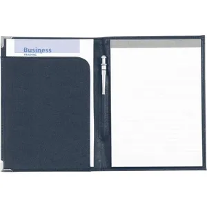Taccuino Promozionale Personalizzato A5 con Portablocco in Pelle PU - Product Image 1