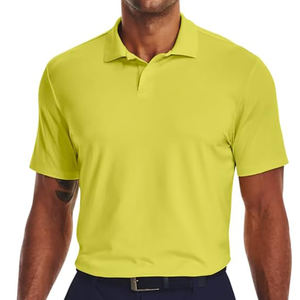 2024 été mode hommes sport polo respirant facile à porter avec impression de couleur assortie 100% coton pour Fitness - Product Image 3