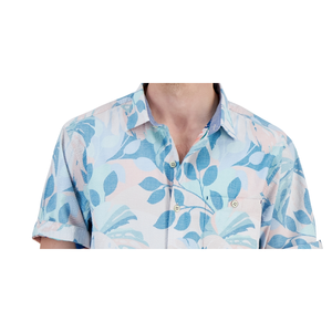Camisa Tommy Bahama Nova Wave Beach Day Blooms para Hombre, 100% Algodón Popelina, Transpirable, Manga Larga, Azul, Talla Mediana - Product Image 2