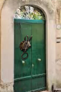 Antique Brass Dragon Reindeer <b>Door</b> Knocker Traditional Cast Iron Design with Elegant Brass Finish - Product Image 2