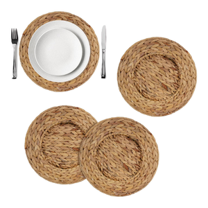 Assiettes et plats de table en rotin, 10 pièces, meilleure vente, assiettes à dîner, chargeur, matière personnalisée - Product Image 6