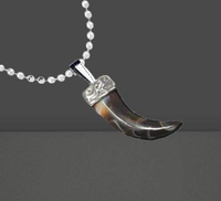 À la mode de haute qualité ivoire corne pendentif éléphant dent conception mode collier médaillon pour hommes femmes garçons filles par glowin fashion