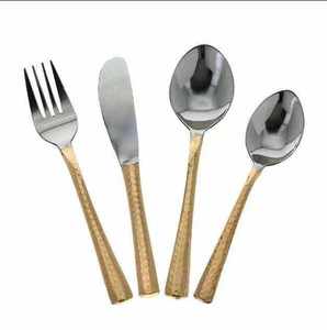 Cuchara de servir hecha a mano de latón puro, estilo vintage, cucharas de latón para decoración del hogar, juego de cucharas de latón tradicionales indias para cenar - Product Image 3