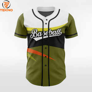 Camisetas de béisbol impresas por sublimación, camisetas de softbol de Color personalizadas, camisetas de béisbol universitarias, diseño de servicio OEM personalizado - Product Image 1