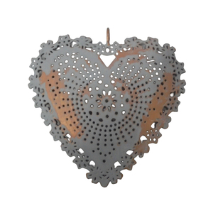Cuivre Antique Fer Métal Suspendu Coeur Mur Ornement Décoratif pour La Maison & Décoration De Noël À La Main En Vrac - Product Image 2