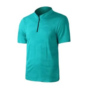 Quick Dry 1/4 Zip Golf <b>Shirt</b> Men Custom Logo Breathable Sports Polo Camo Print Athletic Short Sleeve Tee OEM Wholesale - Product Image 2