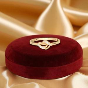 Juego de puntas de diamante de corte redondo de moissanita de 0,04 quilates de quilates, anillo con motivo infinito elegante hecho en plata para ella - Product Image 6