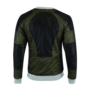 เสื้อกันเหงื่อสำหรับผู้ชายผ้าคอตตอนโพลีเอสเตอร์มีฮู้ดพิมพ์ลายโฟม - Product Image 5