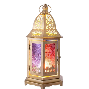 New Arrival Design Metal <b>Lantern</b> <b>for</b> Festival Decoration Tableware Classic <b>Lantern</b> <b>Candle</b> Light Lamp - Product Image 2