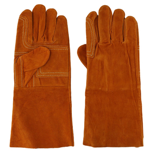 Gants de soudage en cuir de vachette les plus vendus par le Service OEM Poignées confortables et résistantes Gants de soudage tendance de protection - Product Image 4
