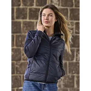 Veste à capuche hybride extensible personnalisée pour femmes, sweats à capuche et sweat-shirts promotionnels - Product Image 2