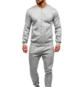 High Quality Winter <b>Plus</b> <b>Size</b> Regular Sleeves <b>Velour</b> Fabric <b>Tracksuits</b> Sets Custom Color Design logo Printing Men's Wholesale - Product Image 1