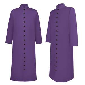Robes de clergé sur mesure de haute qualité 100% polyester pour femmes Robes d'église Meilleur style pour hommes - Product Image 1