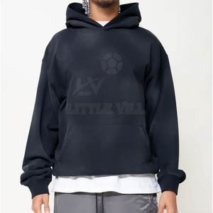 เสื้อมีฮู้ดผ้าฟลีซผ้าฝ้ายย้อมสีล้วนสำหรับผู้ชายเสื้อฮู้ดสำหรับฤดูหนาวแบบสตรีทแฟชั่นแบบกำหนดเอง100% ไล่แสงแดด - Product Image 5