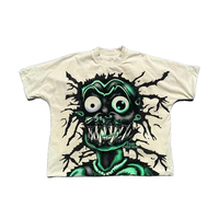 T-shirts graphiques à col rond pour hommes 2025 – Impression personnalisée, 100 % coton, coupe classique, écologiques, style Hip Hop pour adultes et garçons