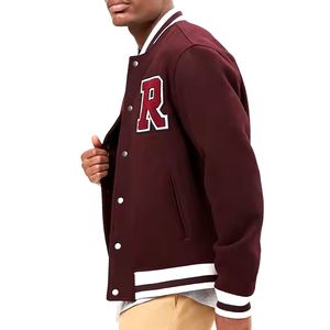 Chaqueta Universitaria de Béisbol para Hombre de Alta Calidad, Fabricada a Medida, con Logotipo Personalizado en la Parte Delantera, Impermeable y Transpirable - Product Image 4