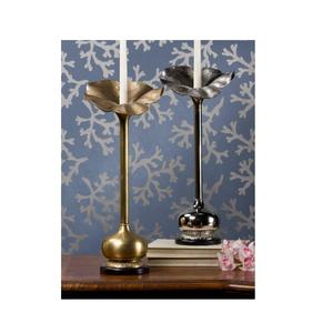 Pot à bougie en métal luxueux et élégant, magnifique pot à bougie pour la décoration à la maison, les dîners - Product Image 2