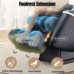 Masajeador Corporal Completo Manhattan, Gravedad Cero, Reposapiés Automático, Masaje Manual y Automático, Ahorro de Espacio, Ofrece Máxima Comodidad y Alivio del Estrés - Product Image 3