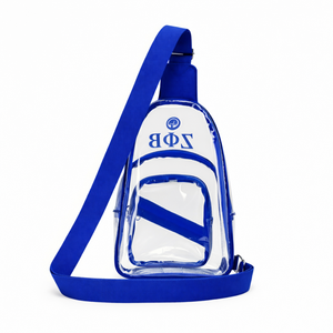 Bolso Bandolera Transparente Zeta Phi Beta, Bolso Bandolera de PVC Transparente, Aprobado para Seguridad, Ajustable, para Viajes - Product Image 4