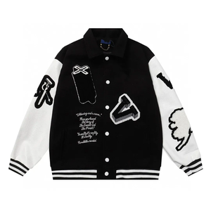 Logo personnalisé Dernière conception Varsity Jackets à manches longues Chenille Patches Baseball Varsity Jacket - Product Image 5