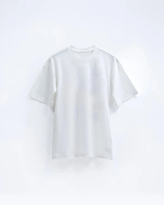 เสื้อยืดผ้าฝ้าย100% แฟชั่นสำหรับผู้ชายเสื้อยืดสกรีนพิมพ์โลโก้สีทึบถักไหล่ตกไซส์ใหญ่ - Product Image 3