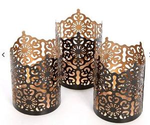 Candelabros votivos de Metal cortados con láser, portavelas de Navidad, decoración del hogar, bodas, fiestas, centros de mesa, artículo decorativo - Product Image 4