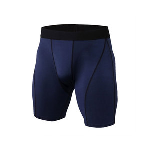 Pantalones cortos de compresión largos personalizados para hombre, calzoncillos deportivos de secado fresco, pantalones cortos de capa base para correr con bolsillos para teléfono, envío DDP - Product Image 1