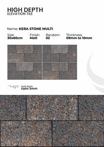 Carreaux de porcelaine pour l'extérieur, finition élévation, 300x600 mm - Product Image 2