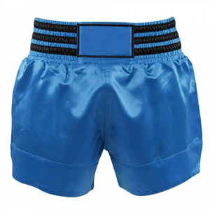 กางเกงชกมวย MMA ผู้ชาย ผ้าซาติน คุณภาพสูง น้ำหนักเบา ระบายอากาศ แห้งเร็ว ทนทาน รับสกรีนโลโก้ ด้านข้างมีรอยผ่า - Product Image 3