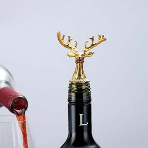 H.M.A Handicrafts Collectible Modern Metal <b>Wine</b> <b>Stopper</b> Cork Base Handmade Decorative Bottle Closer for Bar Use Stainless Steel - Product Image 4