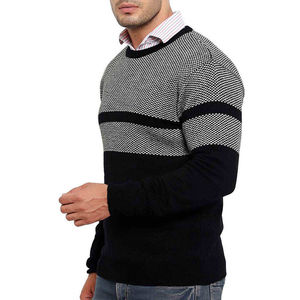 Suéter de Navidad personalizado al por mayor para hombre, jersey con logotipo personalizado, cuello redondo, manga larga, transpirable, anticontracción, tejido, 100% algodón, Invierno - Product Image 6