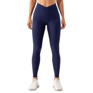 Women's High Waisted Breathable <b>Knitted</b> <b>Leggings</b> with Custom Logo for Gym & Yoga-Reasonable Price - Product Image 4
