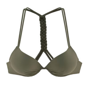 Conjunto de Bikini de Moda para Mujer, Logotipo Personalizado, Push-Up, Cintura Alta, Estampado Halter, Tanga, Ropa de Playa Más Vendida, Hecho a Medida al por Mayor - Product Image 3