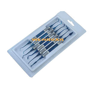 6Pcs Set Dental Composite <b>Resin</b> Filling Instrument Stainless Steel Non Stick Restorative Dental Tool <b>kit</b> - Product Image 2
