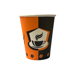 Vasos de papel desechables reciclables de 7oz al por mayor con tapa diseño impreso personalizado para café caliente y té para llevar - Product Image 3