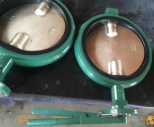 รายการราคาโรงงานวาล์วจีน วาล์วบัตเตอร์ฟลาย WECO ขนาด 4 นิ้ว DN100 วาล์วบัตเตอร์ฟลาย DEMCO DI พร้อมมือจับ - Product Image 1