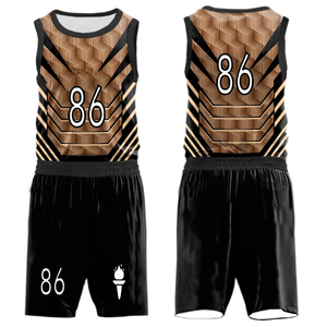 Maillot de basket-ball de haute qualité OEM personnalisé votre propre équipe maillots de basket-ball ensemble uniforme de basket-ball vierge - Product Image 5