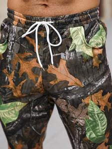 Pantalones de chándal gruesos de algodón personalizados de nueva fábrica para hombre, pantalones de caza de tendencia elástica con patrón DTG serigrafiado - Product Image 3