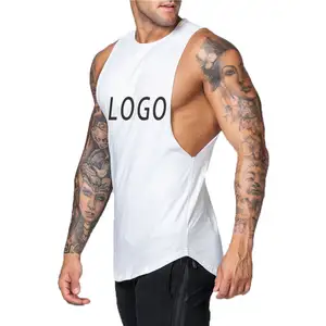 2026 OEM Blank Custom Print Wholesale Cotton <b>Men</b> Tank Top Quick Dry Cheap Price Plus Size <b>Tanktops</b> - Product Image 1