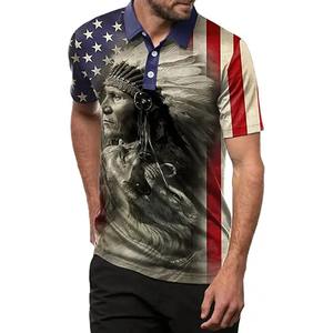 Polos grande taille pour hommes avec logo personnalisé 100% t-shirts polo en polyester t-shirts polo de golf à sublimation vierge t-shirts pour hommes - Product Image 4