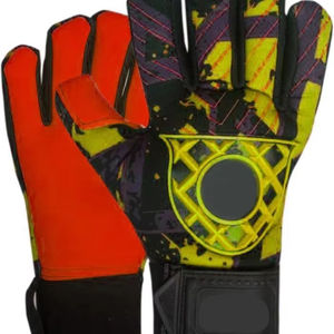 Gants professionnels de gardien de but coupe hybride avec logo personnalisé en latex de 4mm parfaits pour le football fabriqués au Pakistan - Product Image 1