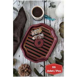 Bandeja de borde ondulado curvo 238x358 Juego de 2 piezas Vintage Circus Elegance Circus Design - Product Image 1