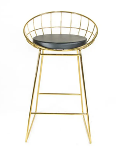 Sillas de Bar de diseño moderno de metal personalizado con marcos de metal Silla de comedor muebles de hotel Silla de comedor de hierro - Product Image 3